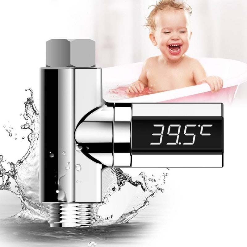 Shower Water Temperature Monitor With LED Display