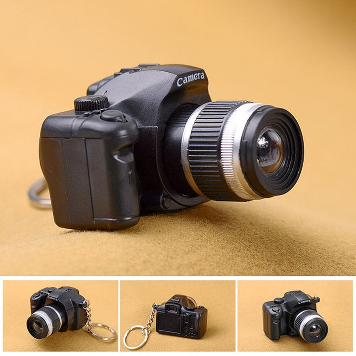 LED Camera Keychain Toy With Flashing Light & Sound