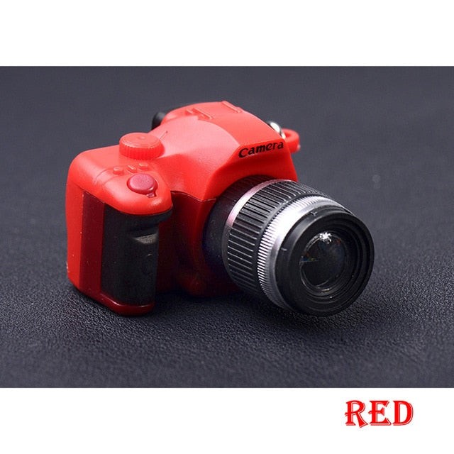 LED Camera Keychain Toy With Flashing Light & Sound