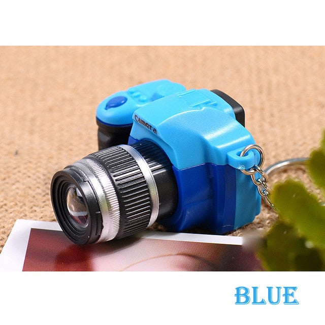 LED Camera Keychain Toy With Flashing Light & Sound
