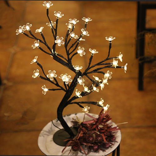 LED Cherry Blossom Bonsai Tree Light for Table Decor