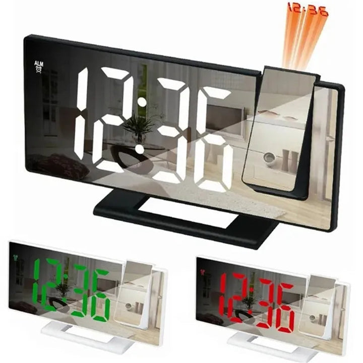 Ceiling Projection Alarm Clock for Easy Bedside Reading
