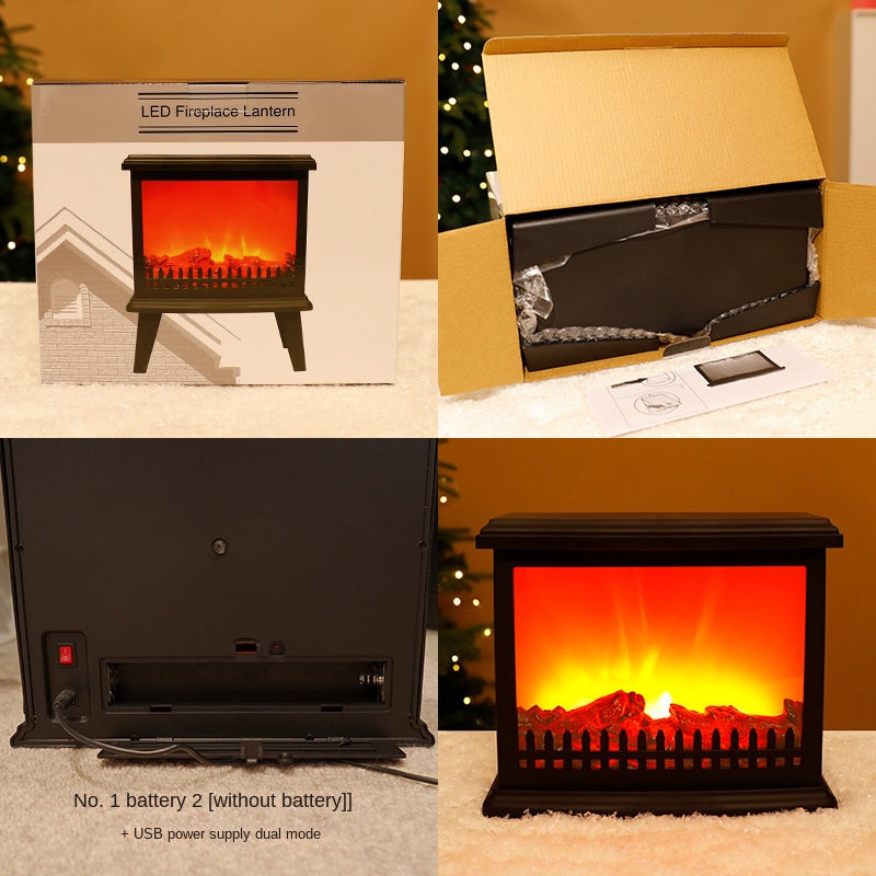 LED Flame Effect Wall Lamp for Cozy Fireplace Ambience