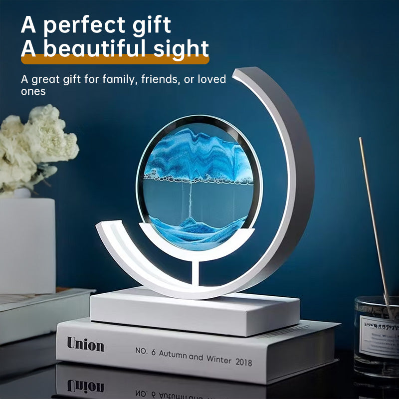 LED Flowing Sand Painting Lamp for Relaxing Ambient Light