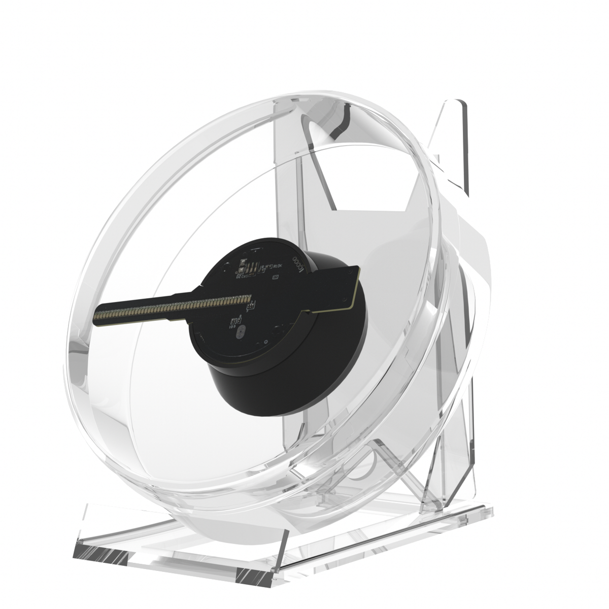 Holographic LED Fan Display for 3D-Style Advertising