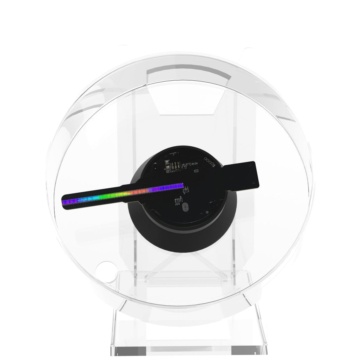 Holographic LED Fan Display for 3D-Style Advertising