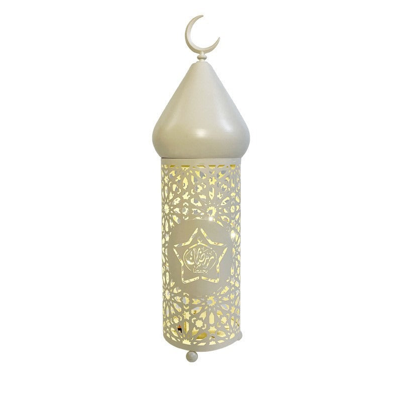 Ramadan Decorative Lantern With Warm Patterned Light