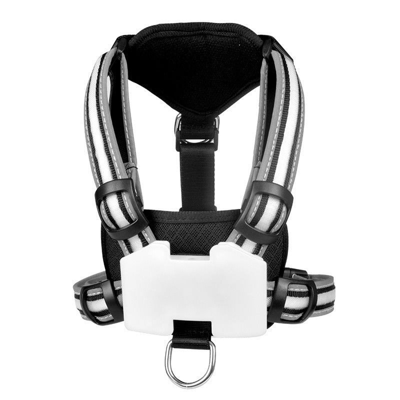 LED Dog Harness for Nighttime Walks, 7-Mode Glow