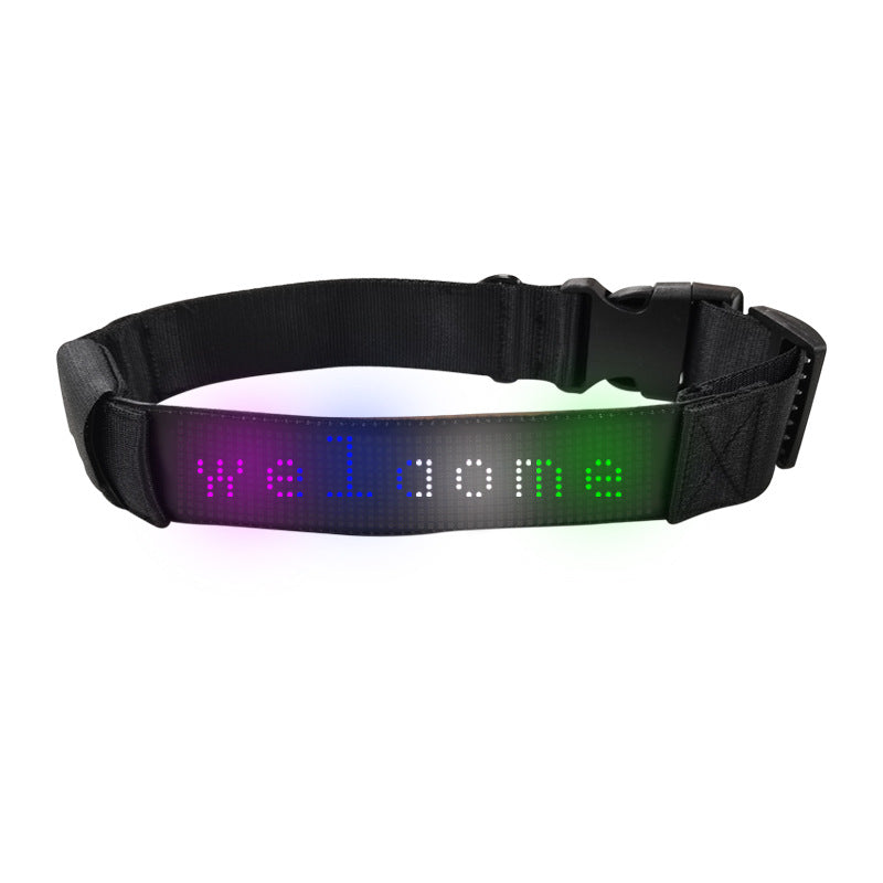 LED Dog Collar with Customizable Night Visibility