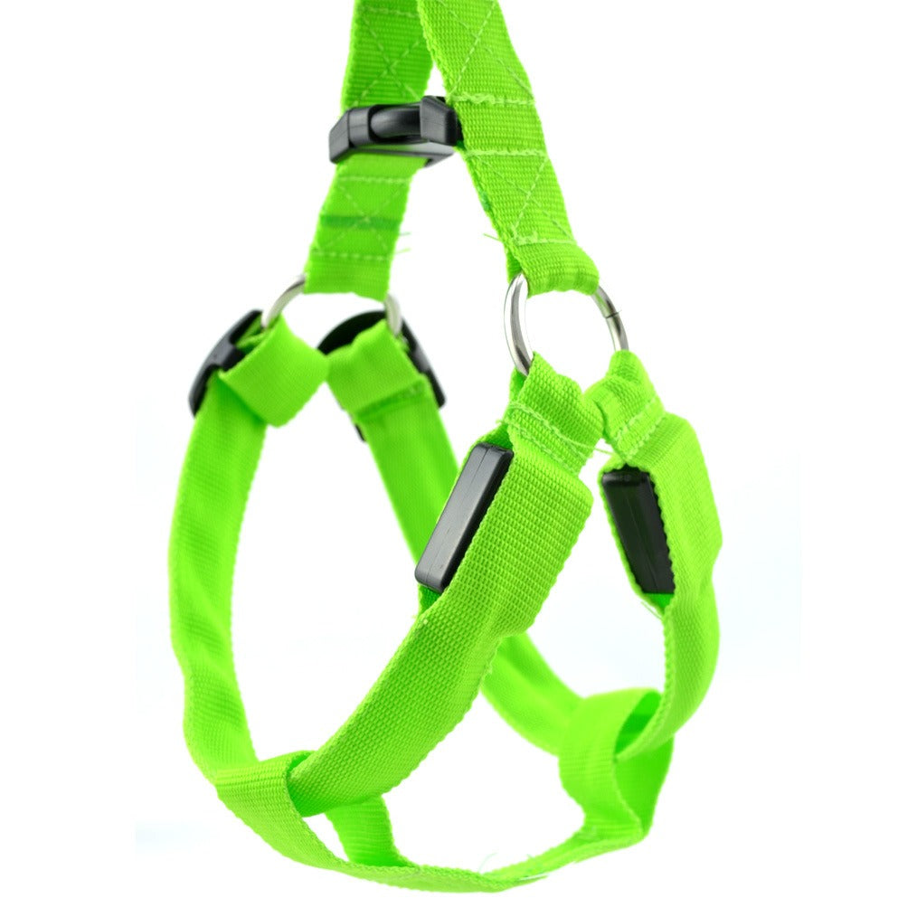 LED Dog Chest Strap for Nighttime Visibility & Safety