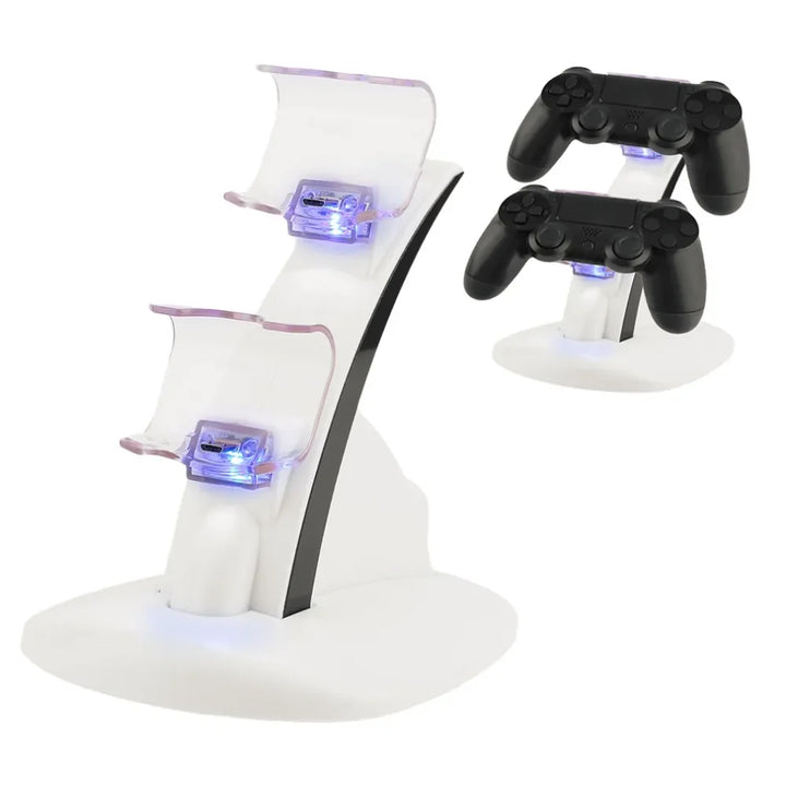 Dual PS4 Controller Charging Dock and Display Stand