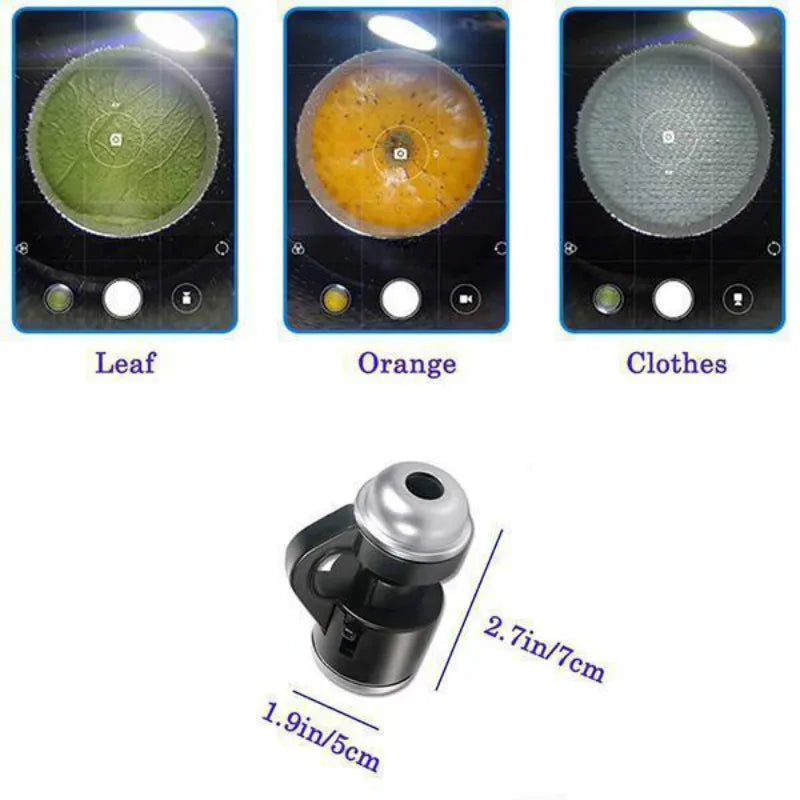 30X Phone Microscope LED Clip-On for PCB Inspection