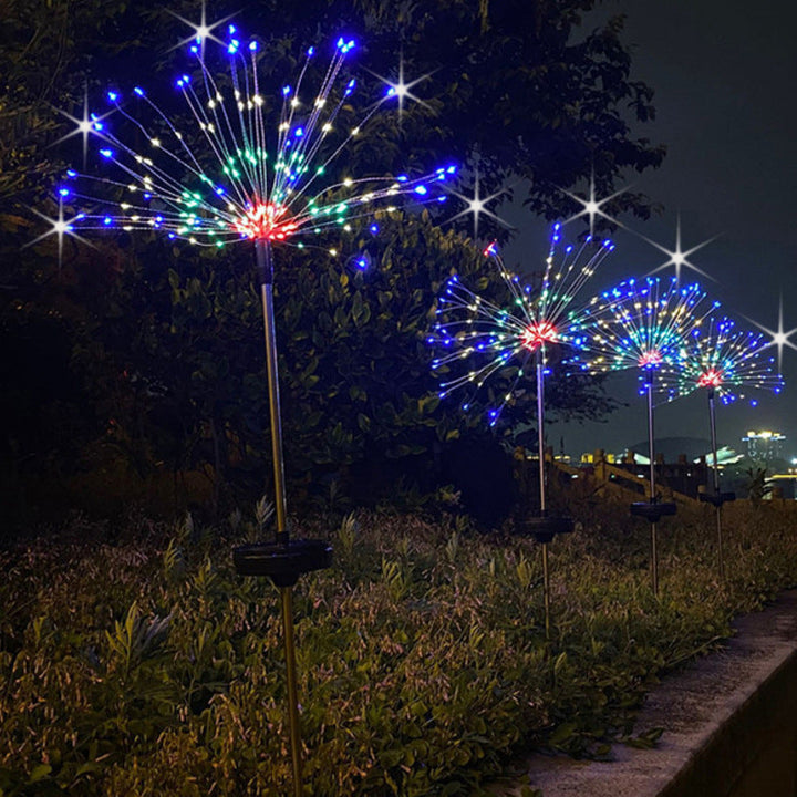 Solar Firework Ground Lights for Lawns and Garden Paths