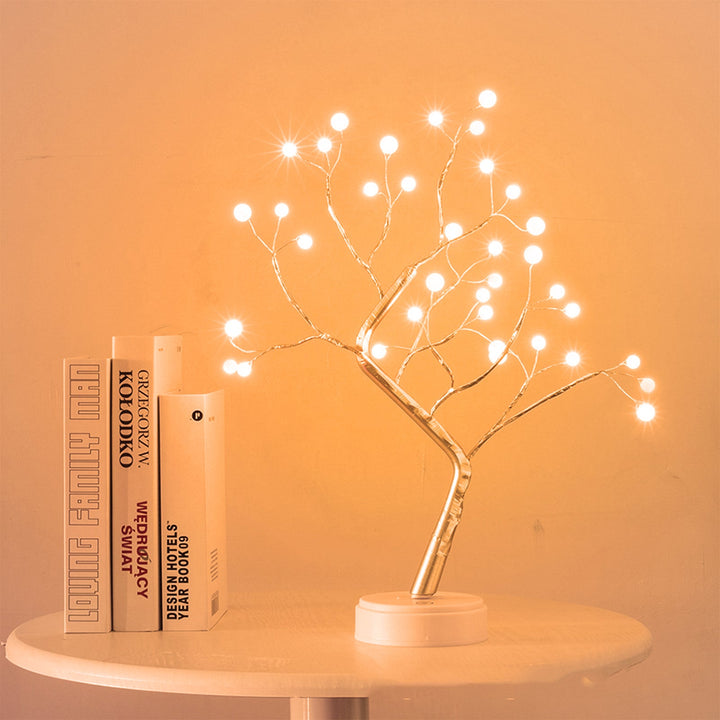 LED Tree Light Starry Table Lamp for Cozy Bedroom Decor