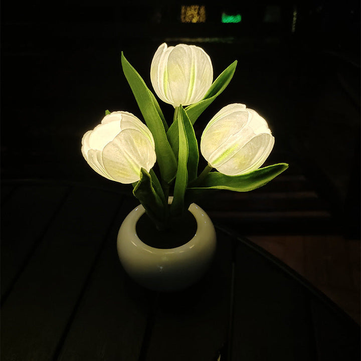 LED Tulip Flower Pot Light for Cozy Ambient Home Decor