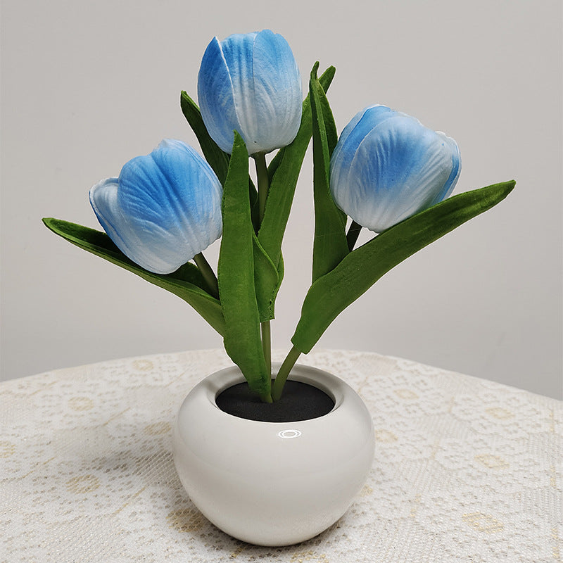 LED Tulip Flower Pot Light for Cozy Ambient Home Decor