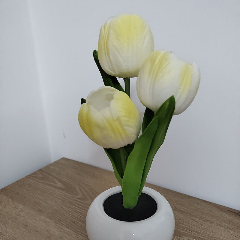 LED Tulip Flower Pot Light for Cozy Ambient Home Decor