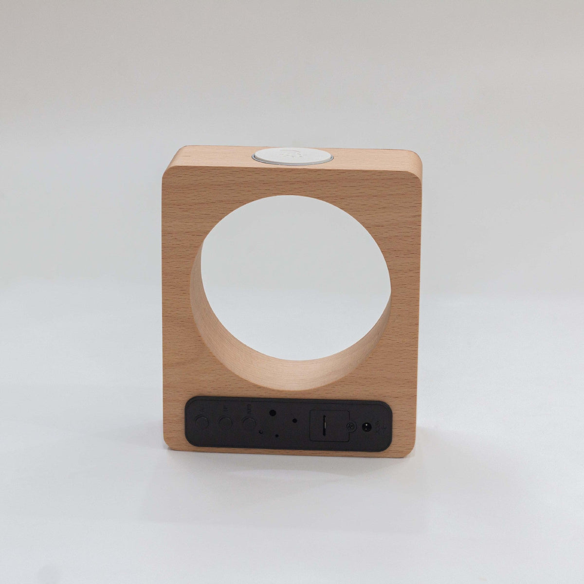 LED Wooden Alarm Clock with Warm Moonlight Display