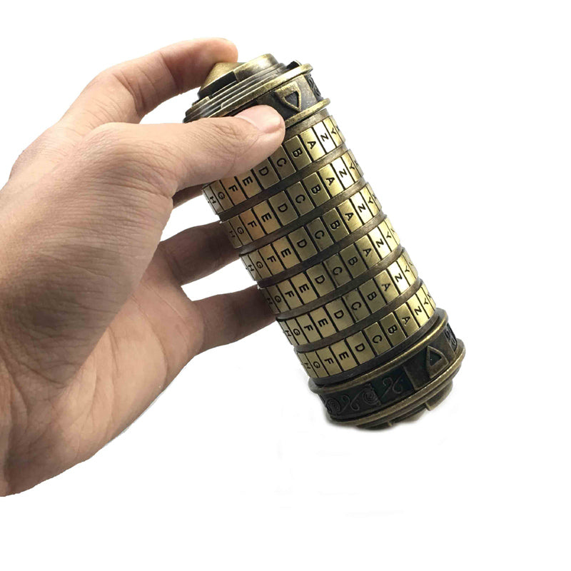 Metal Cryptex Lock for Secret Messages, Gifts & Puzzles