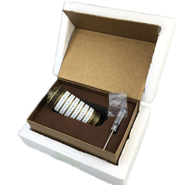 Metal Cryptex Lock for Secret Messages, Gifts & Puzzles