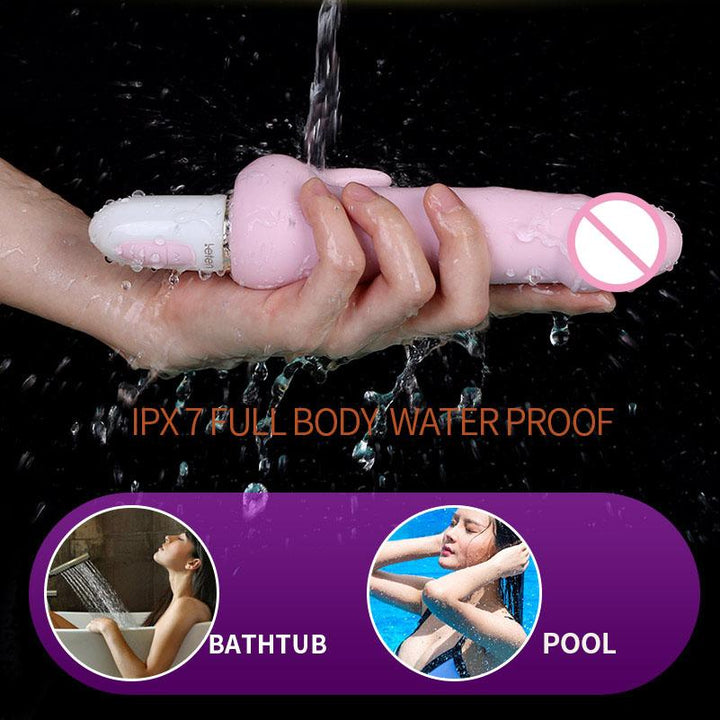 Waterproof Pulse Dildo Vibrator with Smart Heating
