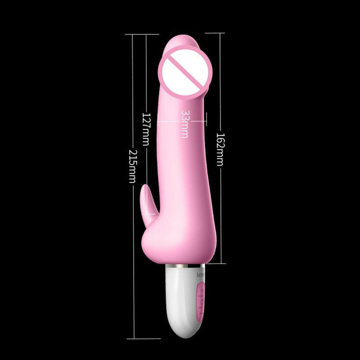 Waterproof Pulse Dildo Vibrator with Smart Heating
