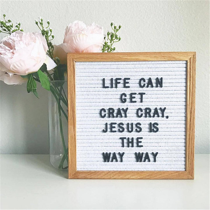 Wooden Letter Board for Changeable Home Wall Messages