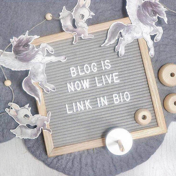 Wooden Letter Board for Changeable Home Wall Messages