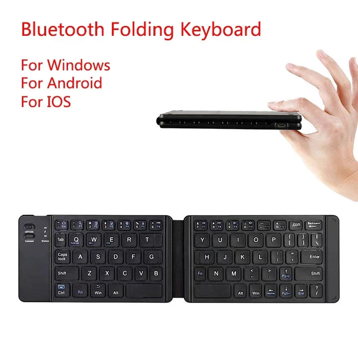Foldable Bluetooth Keyboard for Tablet, Phone & Laptop
