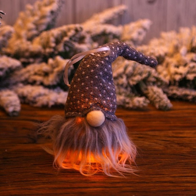 Illuminated Gnome Christmas Ornament for Cozy Decor