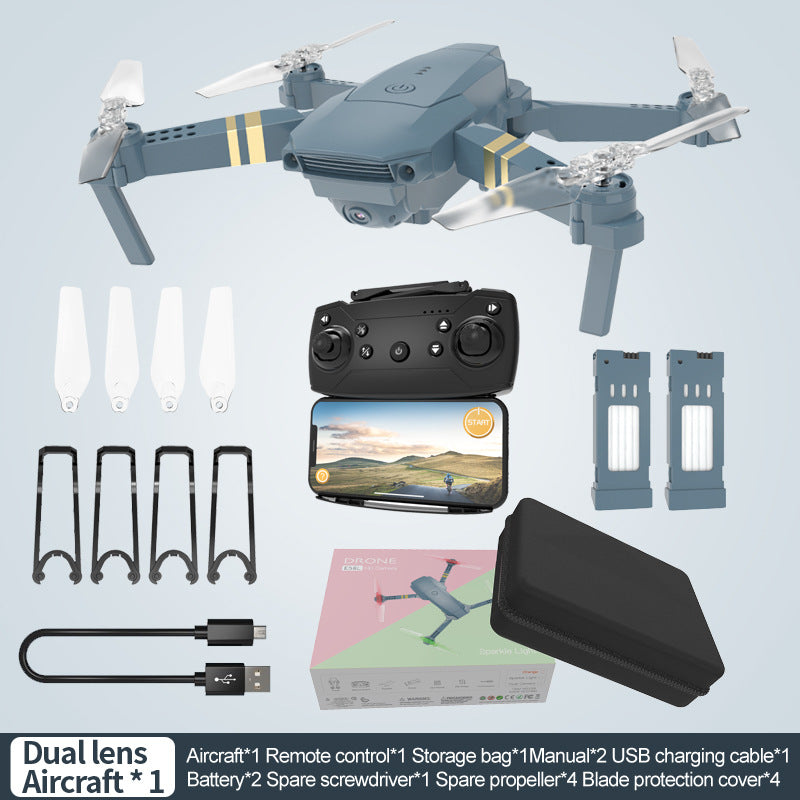 Foldable Camera Drone with LED Night Flight Lights