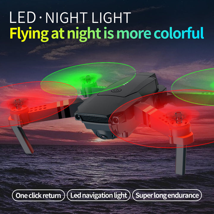 Foldable Camera Drone with LED Night Flight Lights