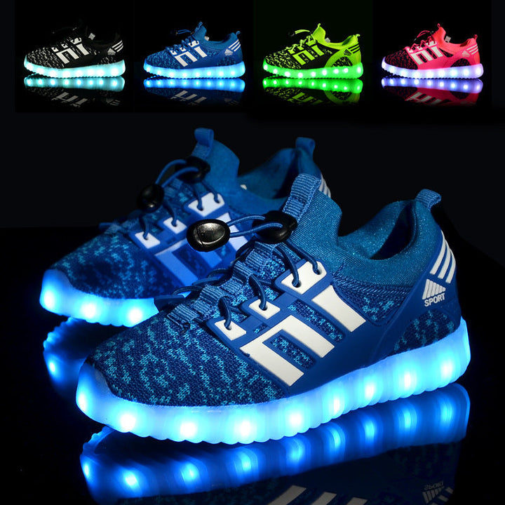 LED Light-Up Children's Shoes With USB Charging Soles