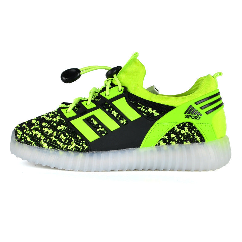 LED Light-Up Children's Shoes With USB Charging Soles