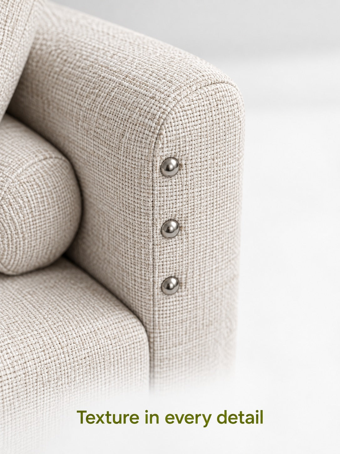 Linen Sofa Bed with Storage Drawers for Small Spaces