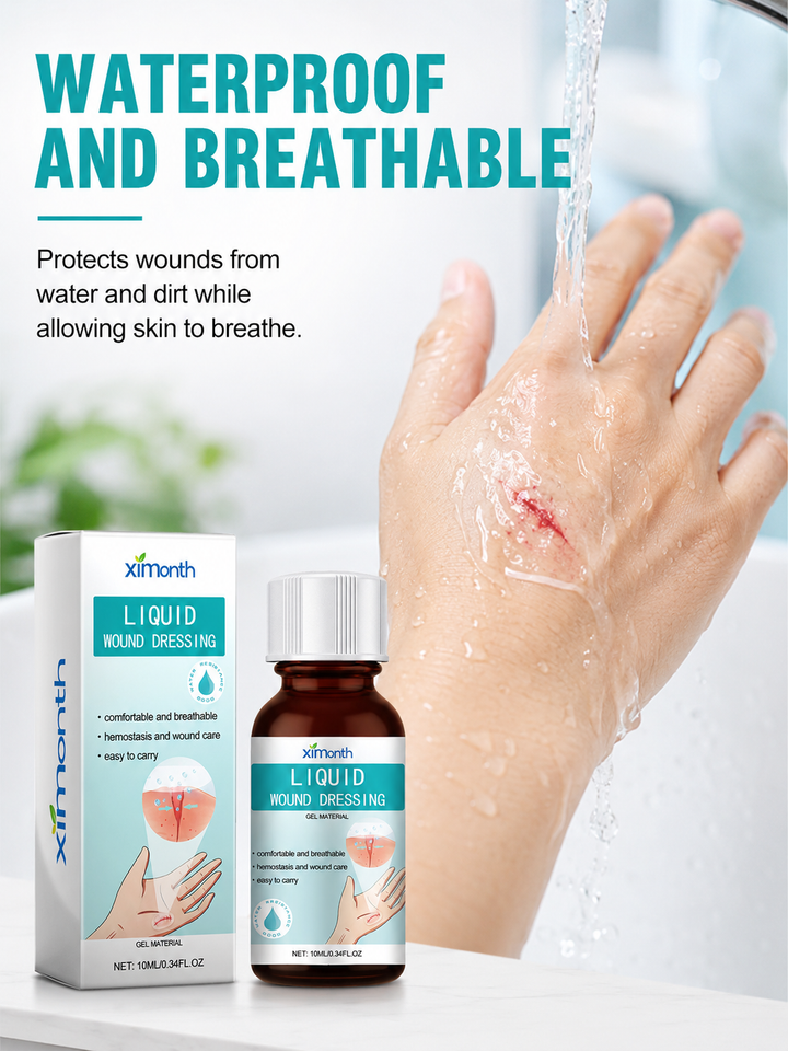 Liquid Bandage for Wounds – Breathable, Transparent Film, 10ml