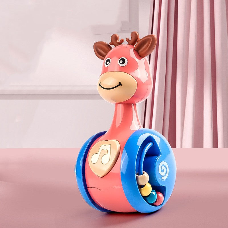 Musical Dinosaur Tumbler Toy for Engaging Sensory Play