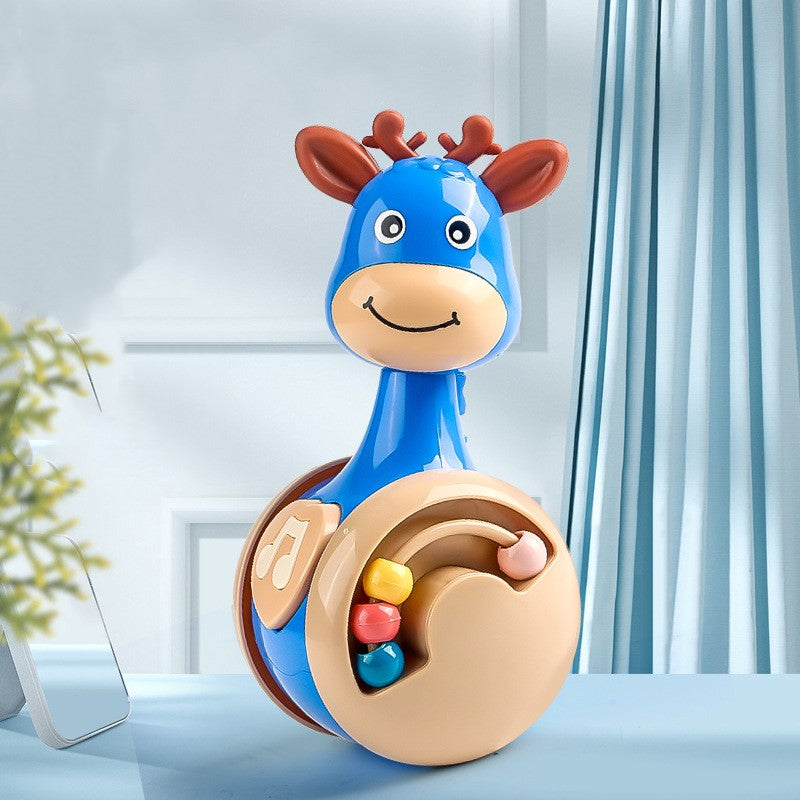 Musical Dinosaur Tumbler Toy for Engaging Sensory Play