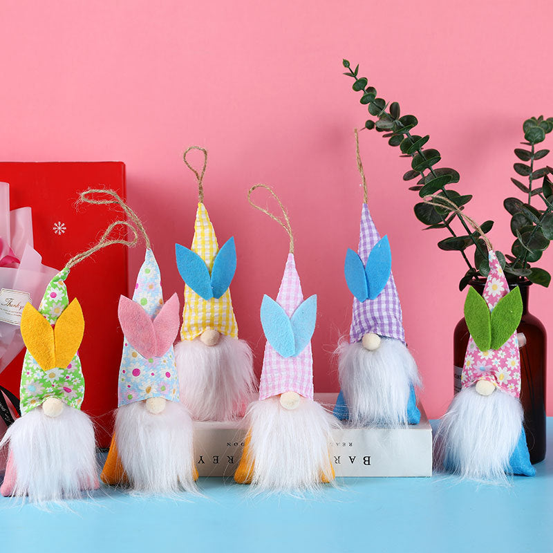 Easter Rabbit Elf Hanging Decor for Whimsical Charm