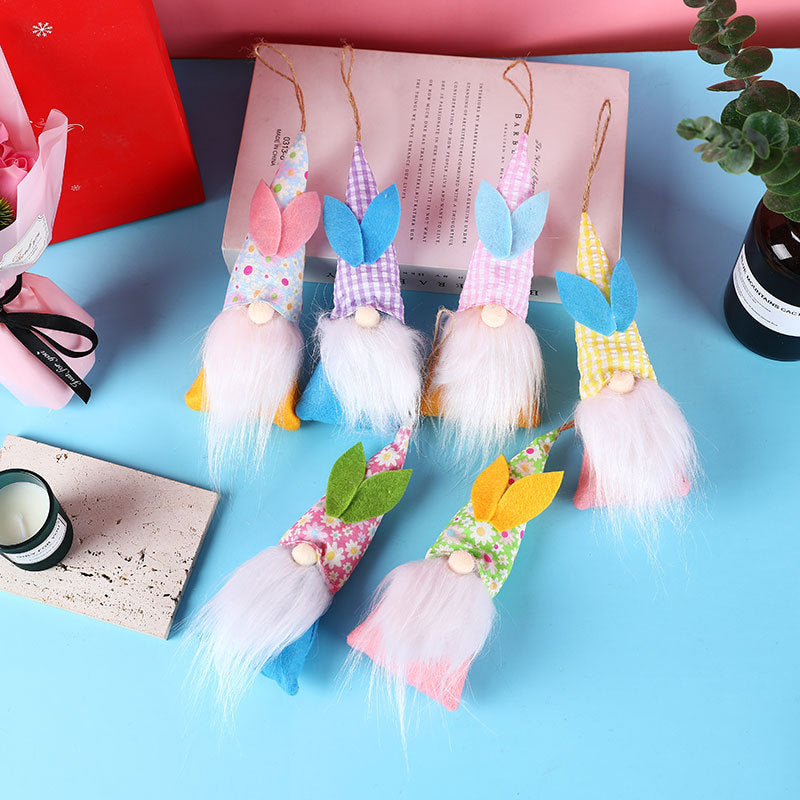 Easter Rabbit Elf Hanging Decor for Whimsical Charm