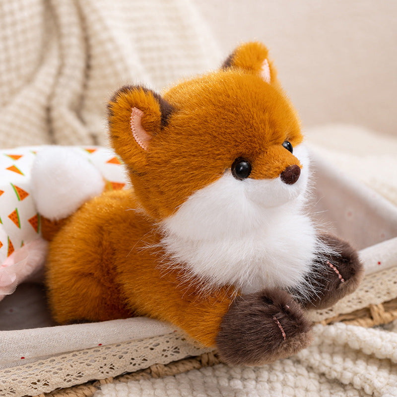 Fox Raccoon Plush Toy for Cozy Cuddles and Woodland Decor