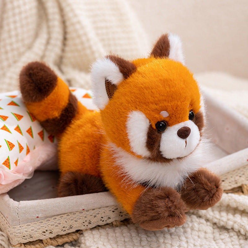 Fox Raccoon Plush Toy for Cozy Cuddles and Woodland Decor