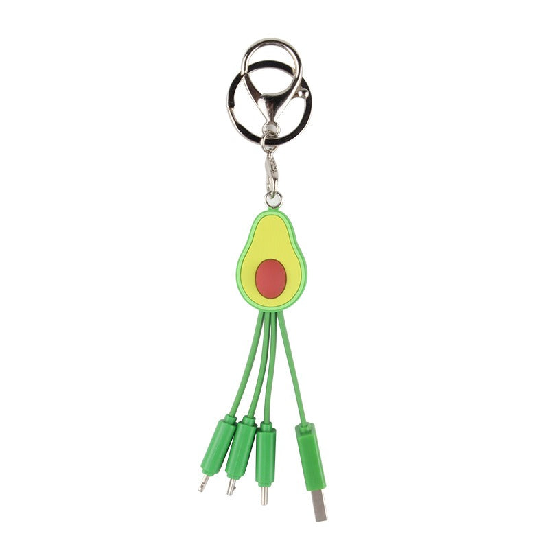 Avocado Keychain Charging Cable, Fast Charge Tips