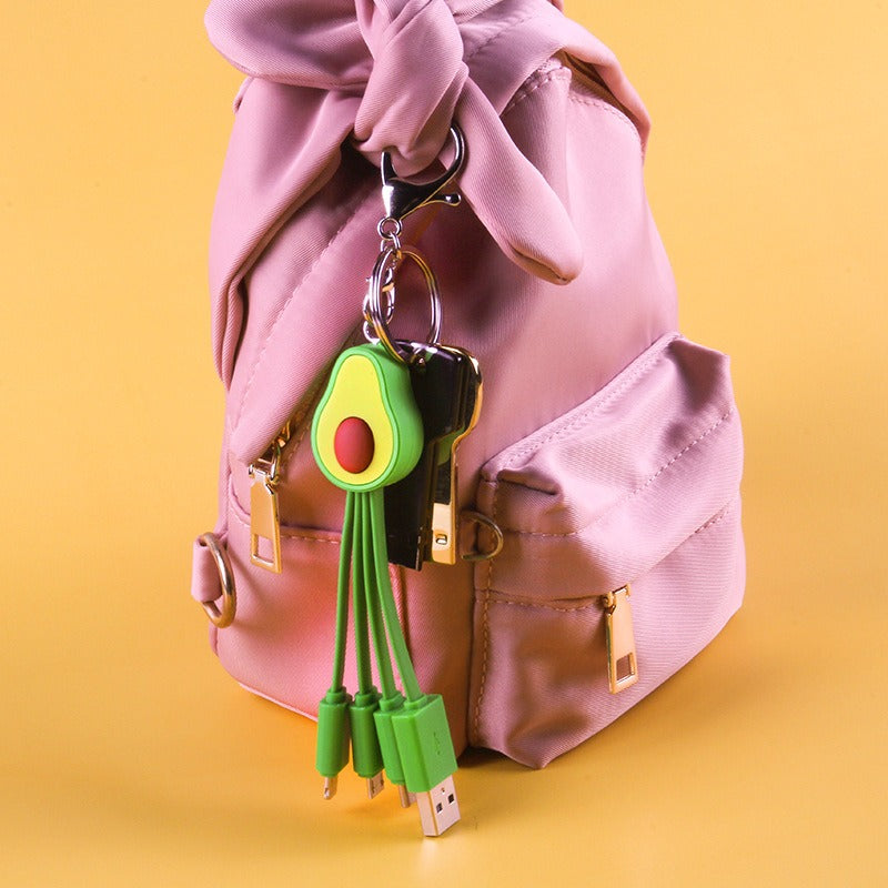 Avocado Keychain Charging Cable, Fast Charge Tips