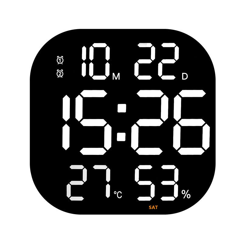 Large LED Wall Clock With Countdown Timer & Room Display