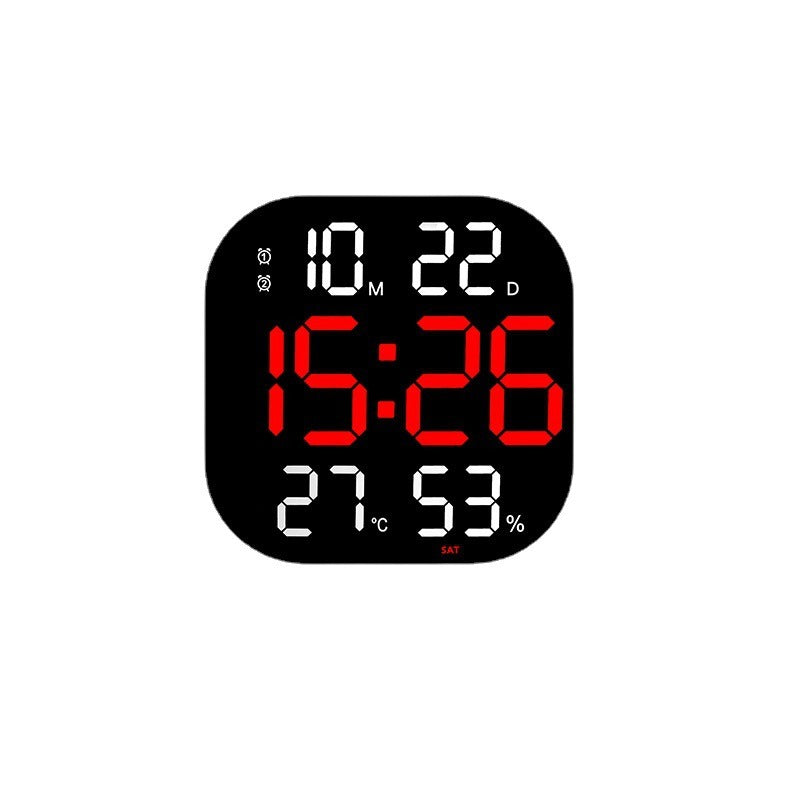 Large LED Wall Clock With Countdown Timer & Room Display