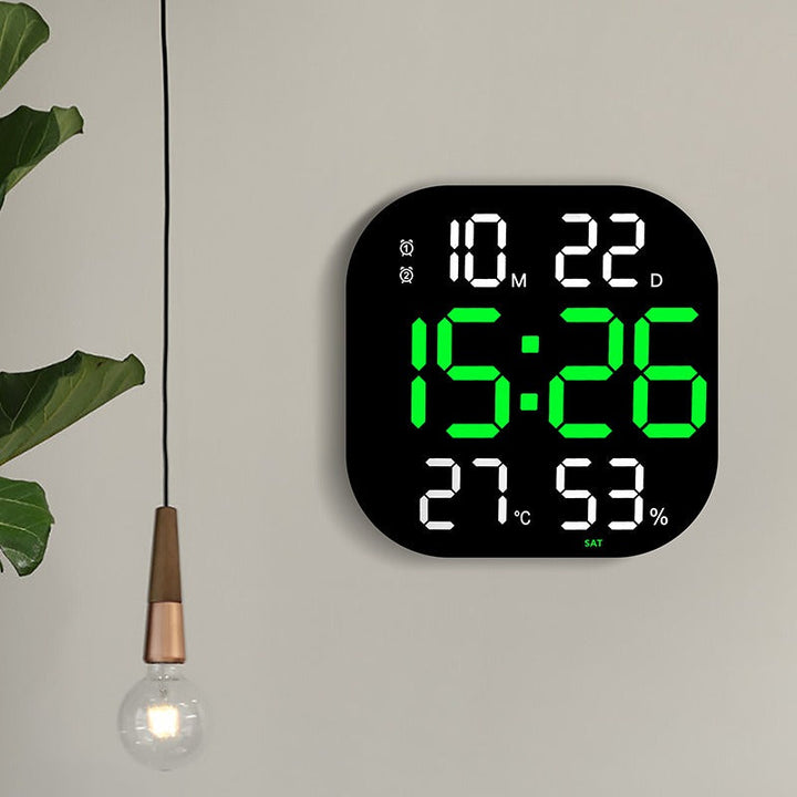Large LED Wall Clock With Countdown Timer & Room Display