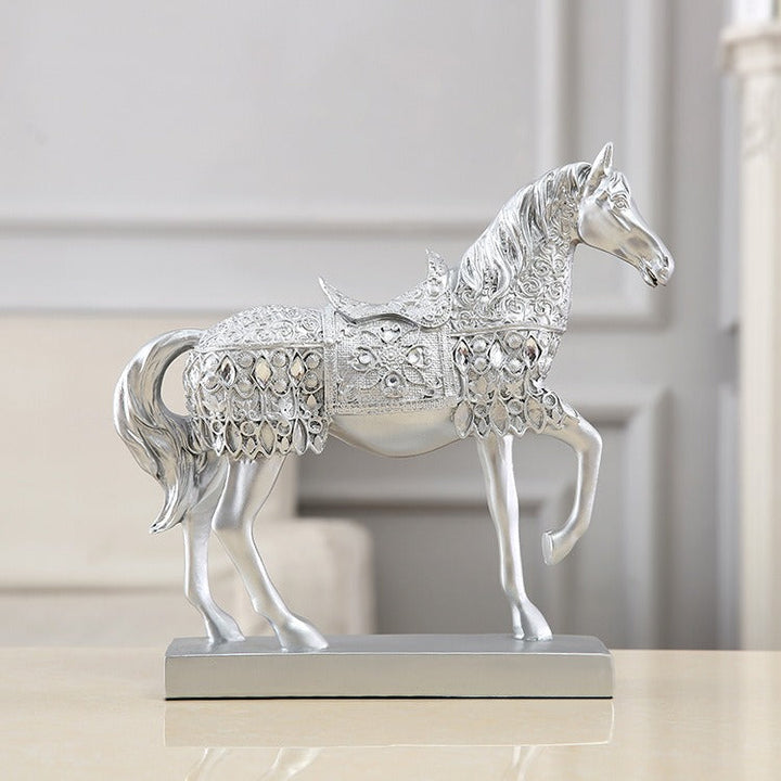 Metallic Horse Sculpture for Elevated Luxury Home Decor