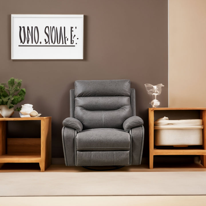 Dual Motor Recliner Chair with 240° Swivel and Rocking