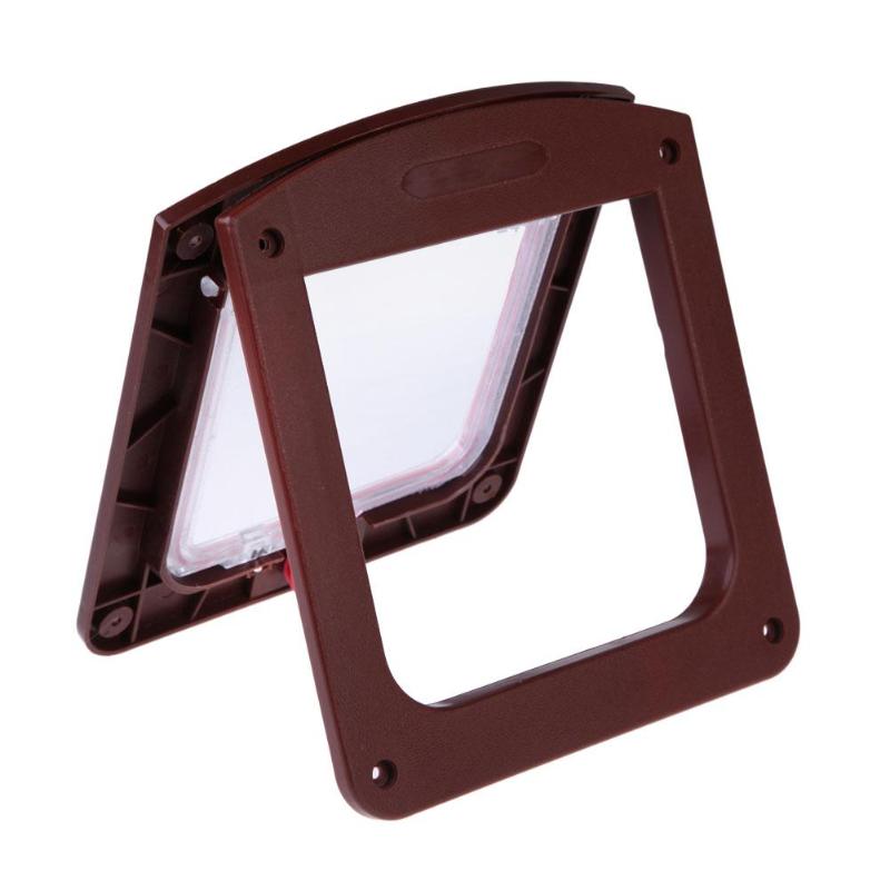 Lockable Cat Flap Door With Four-Way Access Control